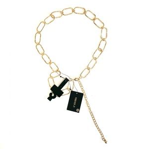 Forever 21 gold tone chain belt